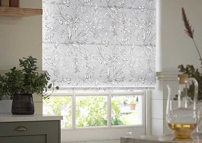Aviary Velvet, Feather Grey - Twist&Fit Roman Blind - Image 5